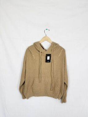 Women's NWT Small Fashion Nova Cozy Hooded Knit Sweater